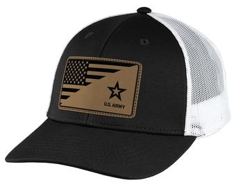 U.S. Army Split Flag Patch Trucker Hat by 7.62 Design