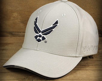 US Air Force Logo Twill Hat - Grey