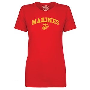 USMC T-Shirt - United States Marines Basic P/T Shirt - Women&#39;s Marine Corps Shirt