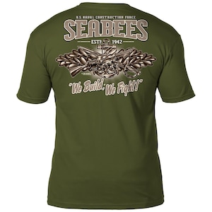 US Navy Seabees &#39;Vintage&#39; 7.62 Design Battlespace Men&#39;s T-Shirt