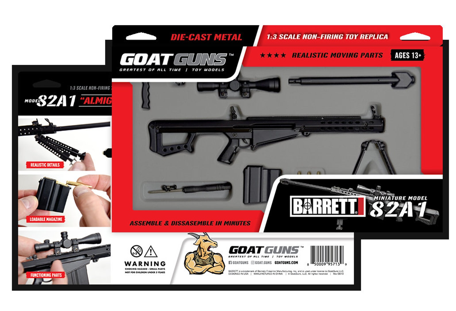 Barret 82A1 50cal Miniature Goat Gun Etsy India