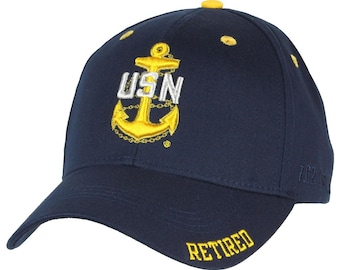 Retired Chief Petty Officer CPO E-7 US Navy Hat Twill