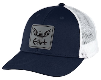 U.S. Navy Logo Patch Trucker Hat by 7.62 Design