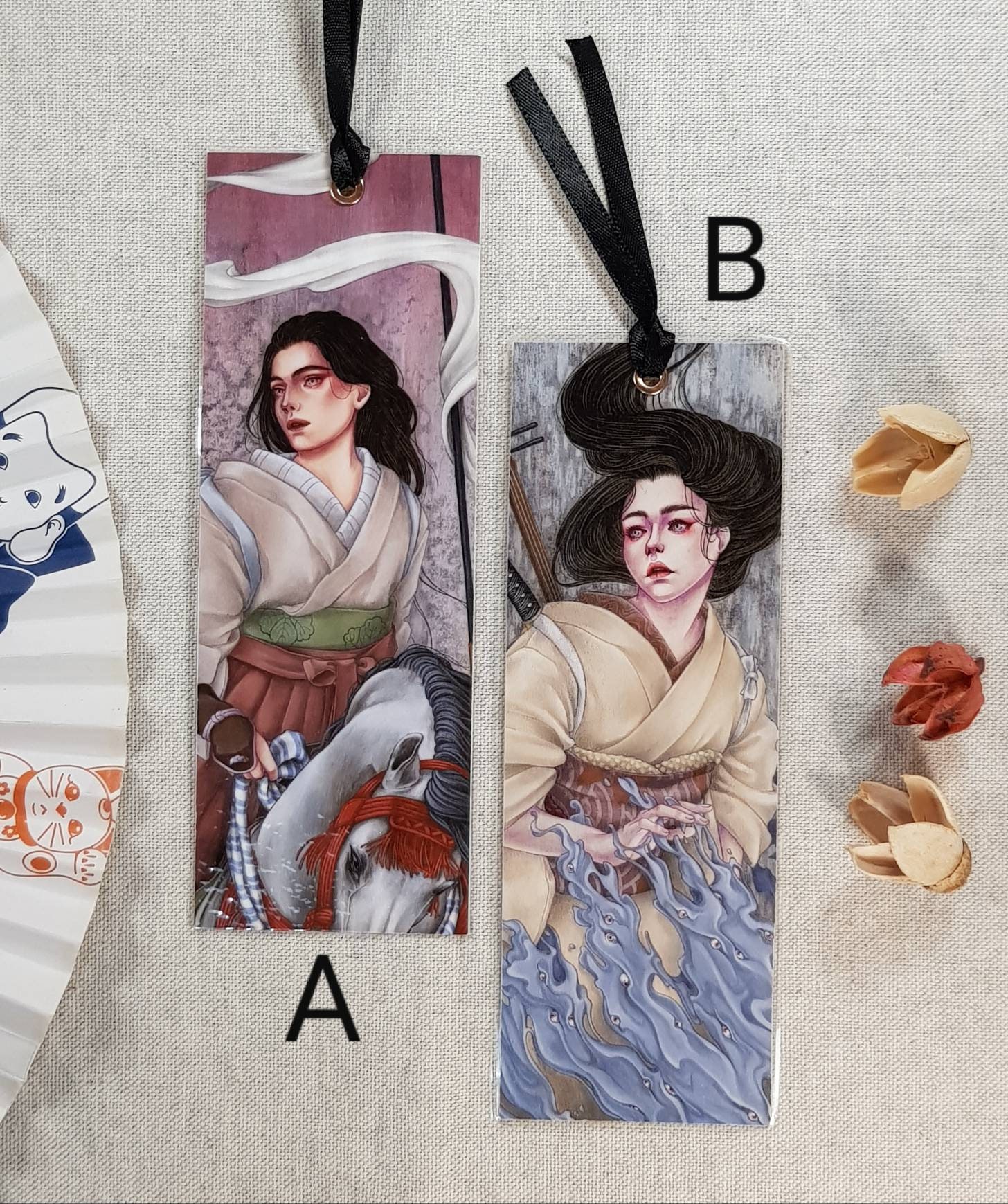 Japanese bookmarks laminated bookmarks Etsy 日本