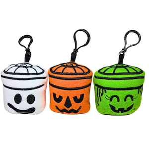 Boo Buckets Happy Meal Plush Key Chain, Key Fob, Bag Charm, Squishy, plushie