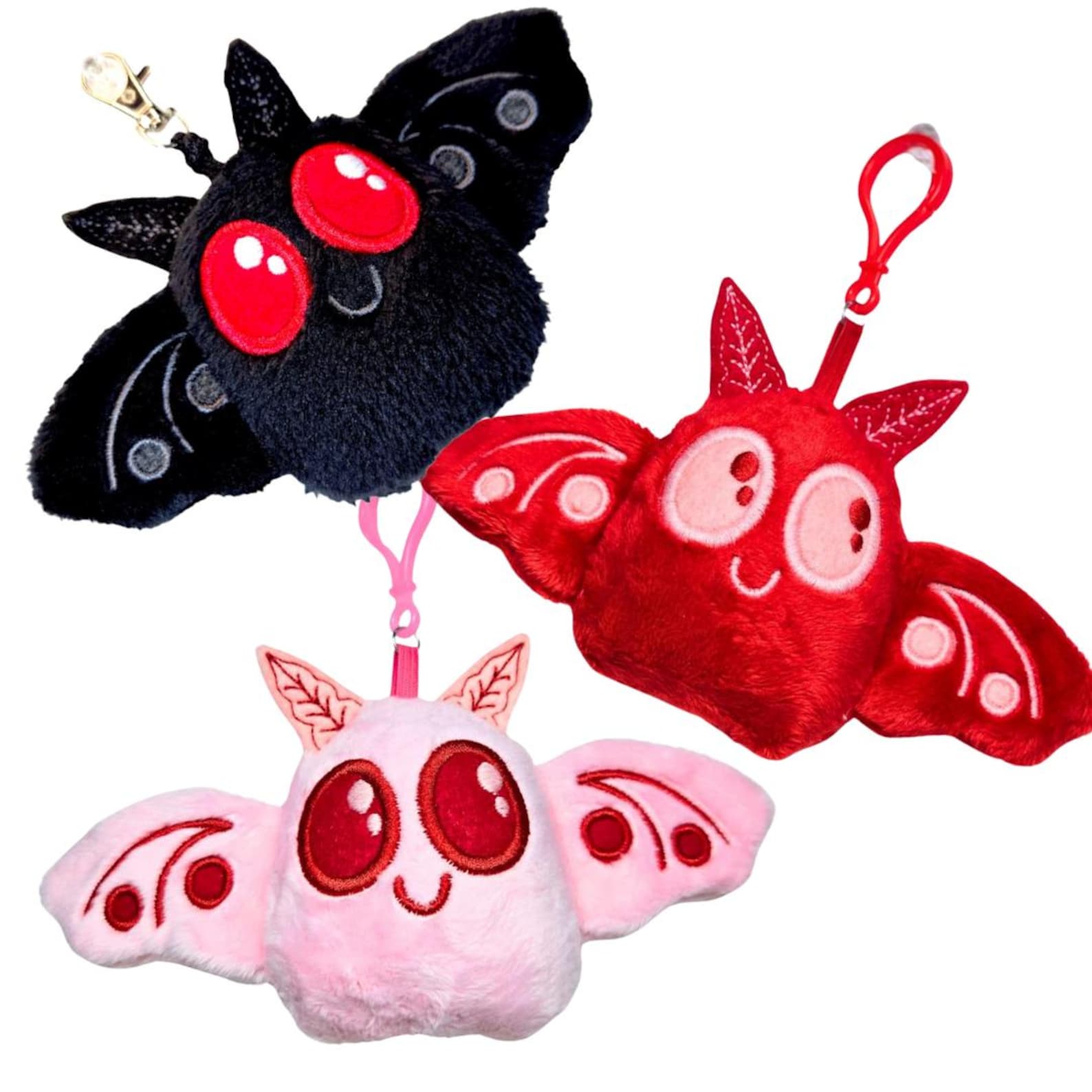Mothman Key Chain Valentine Mothman Plush Keychain, Cute Cryptid Bag Charm - Etsy