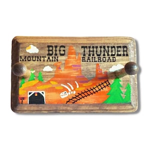 Big Thunder Mountain Railroad inspired Holder for Mouse Ears, Keys & more