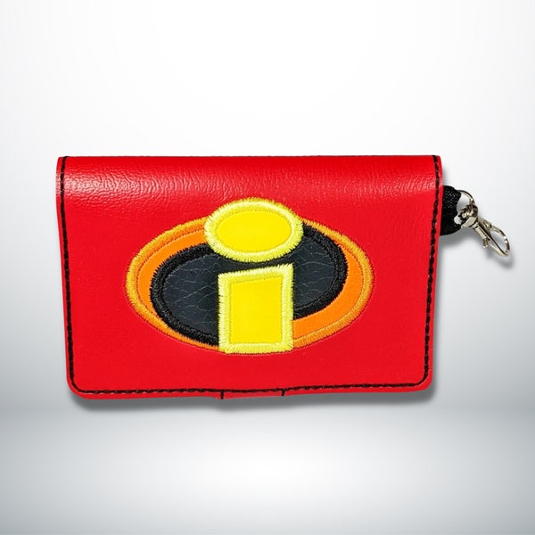 The Incredibles inspired wallet card holder, minimalist wallet