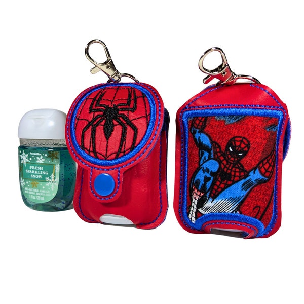 Spider-Man inspired Hand Sanitizer Holder PocketBac Holder