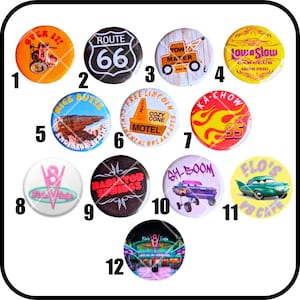 Disney California Adventure Carsland Radiator Springs inspired buttons