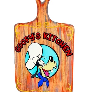 Goofy inspired hand painted cutting board