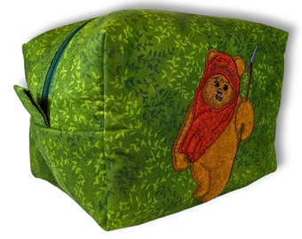 Ewok  Zipper Bag - Cosmetic Bag - Toiletry Bag - Travel Bag - Organizer - Boxy Bag - Dopp kit