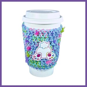 Easter Bunnies Tails Crochet Coffee Cozy