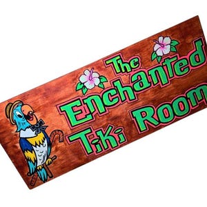 Enchanted Tiki Room Tiki Bar Inspired Wooden Sign Hand-painted