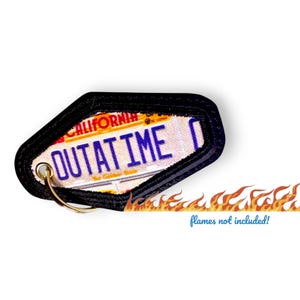 Back to the Future inspired Vintage Motel style Key fob, bag tag