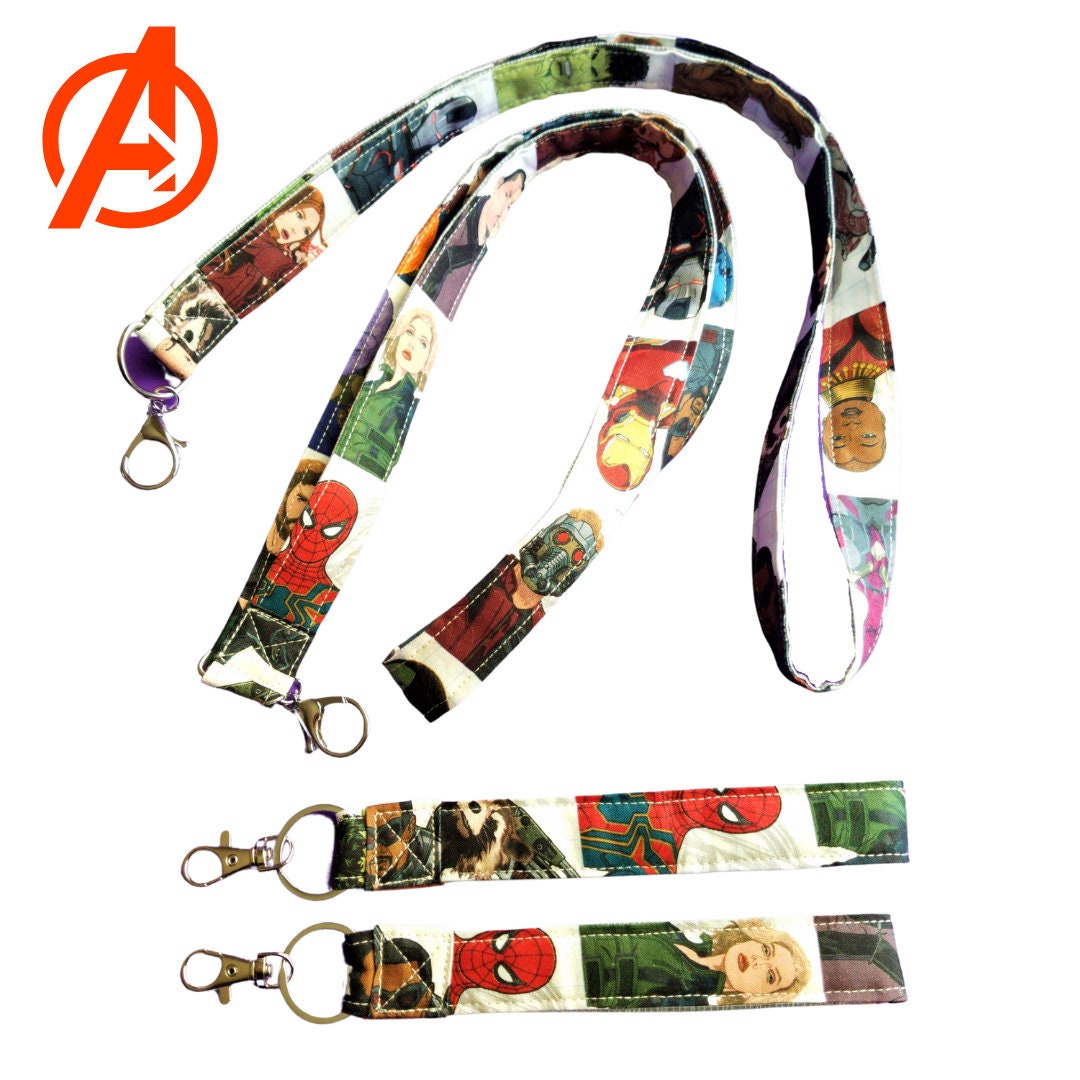 Avengers Infinity War Characters Lanyard Keychain ID Badge Holder 