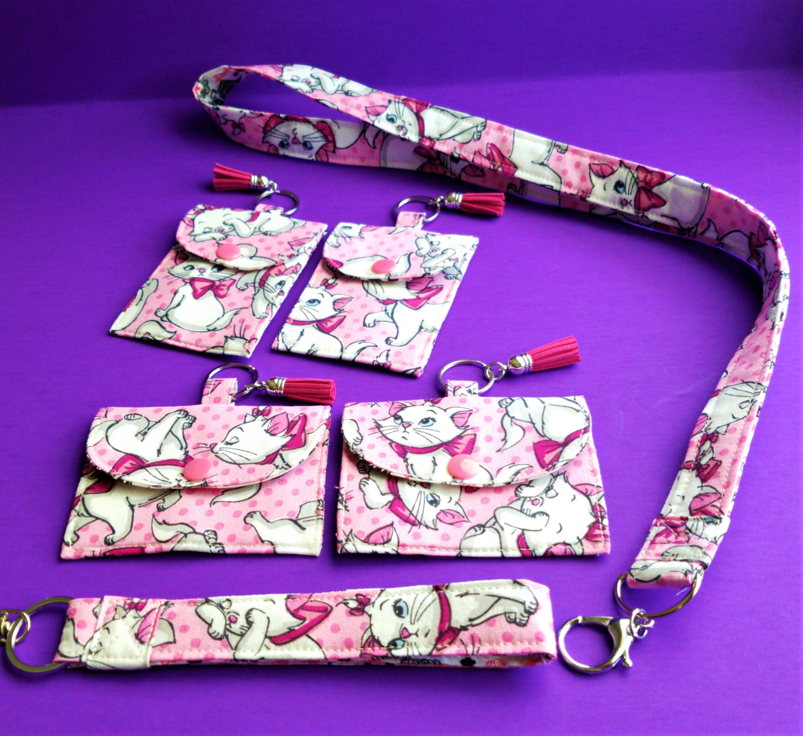 The Aristocats Marie Inspired ID Card Holder Keychain Wrist Etsy
