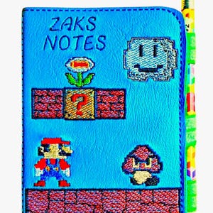 Personalized Gamer-inspired Mini Composition Book Cover with Pencil and book