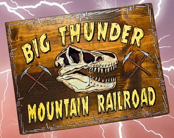 ビッグサンダーマウンテン鉄道をイメージしたディズニーランド