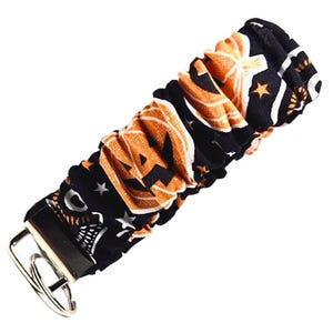 Halloween Scrunchie Key chain, wristlet, key fob