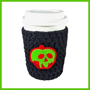 Poison Apple inspired Crochet Coffee Cozy