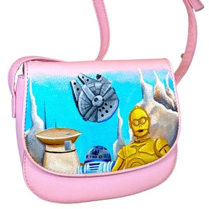 Black Spire Outpost, Galaxy's Edge Inspired Hand-Painted Purse, bag, Handbag