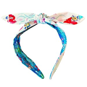 Ariel Little Mermaid Inspired Reversible Top Knot Headband