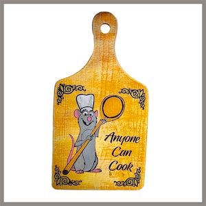 Remy inspired hand painted cutting board