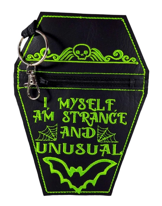 Beetlejuice-inspired Coffin Zipper Pouch Coin Purse