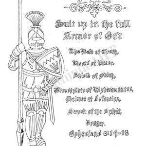 Suit up in the full armor of God - Ephesians 6:14-18