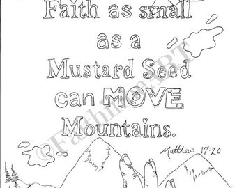 Hand-Drawn Matthew 17:20