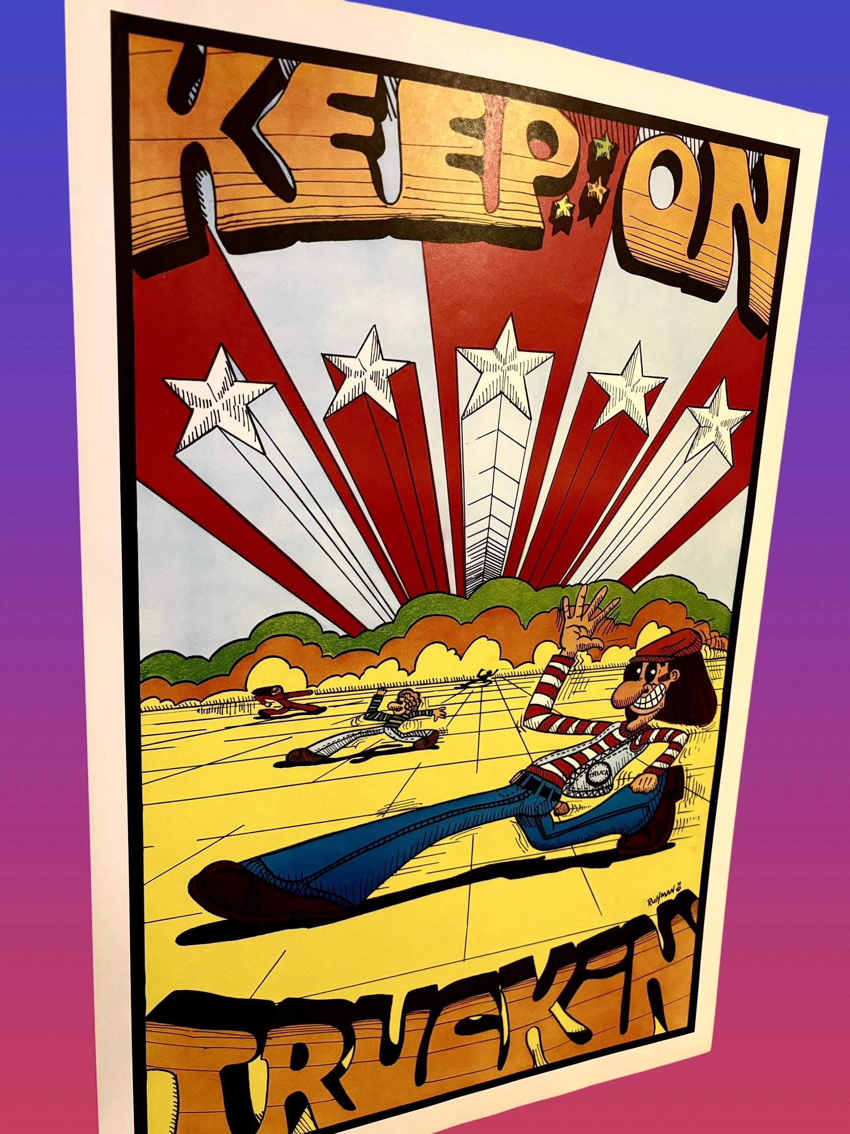 1970s vintage poster USA製 Vintage Hippy Poster 1970's 