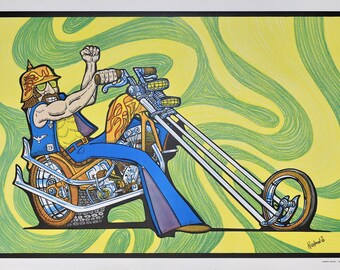 Vintage Original 1971 Poster Art Print 