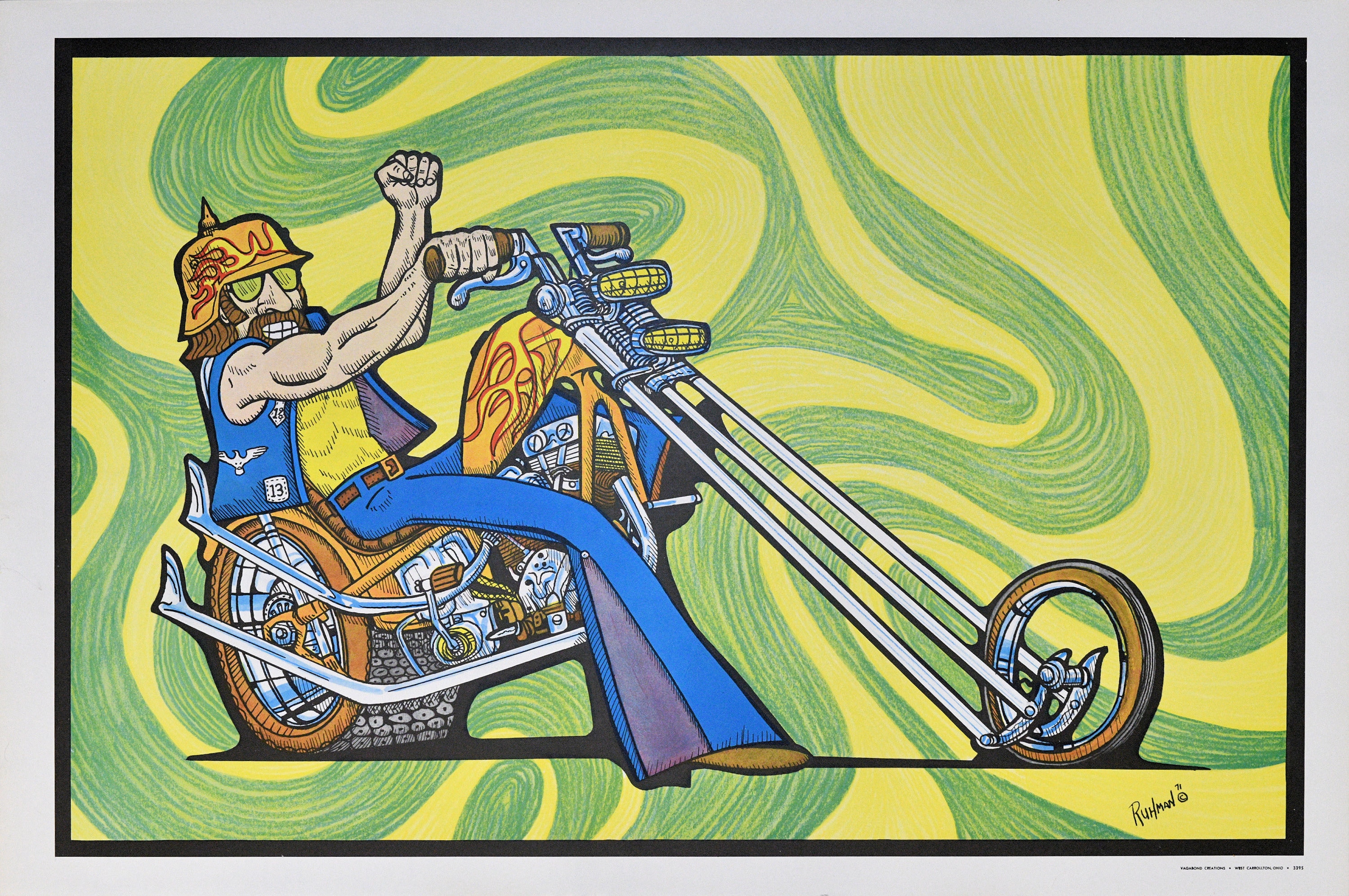 80s USA製 Vintage photograph ヴィンテージ フォト Vintage Original 1971 Poster Art Print 