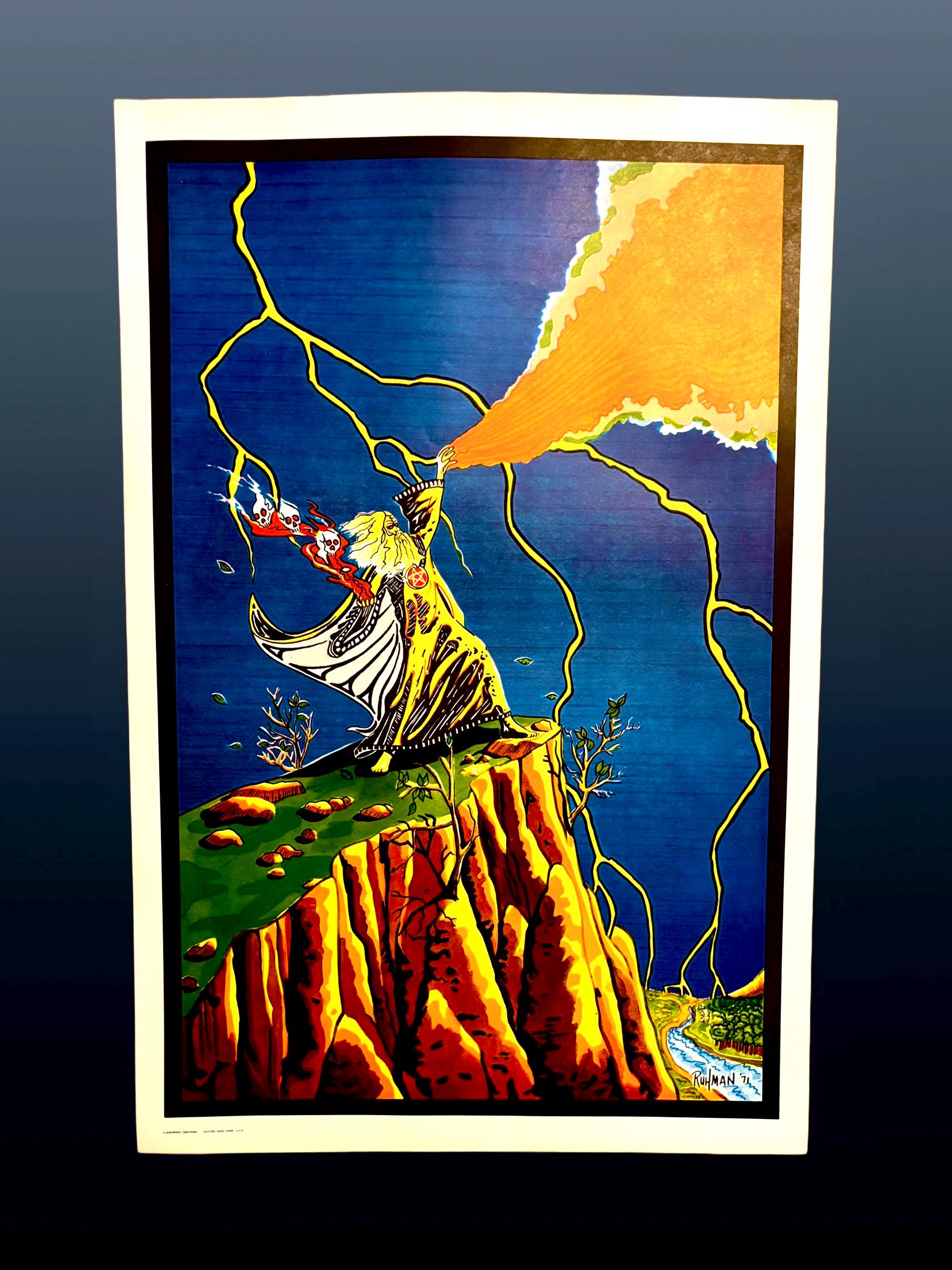 Vintage Original 1971 Poster Art Print 
