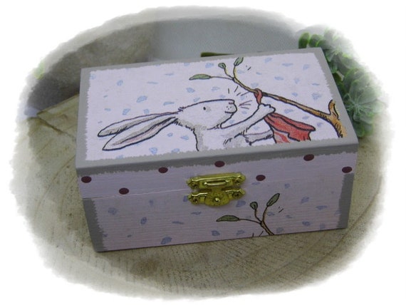 Wooden Jewelry Box Name Wooden Box Gift Wooden Box Personalized Storage Box  Kids Jewelry Box Girl Baptism 