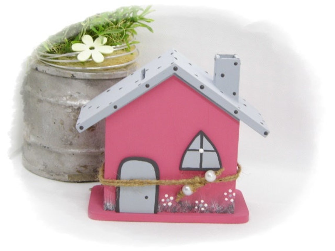 XL Spardose Haus mit Namen Holzdeko Kinderspardose Etsy