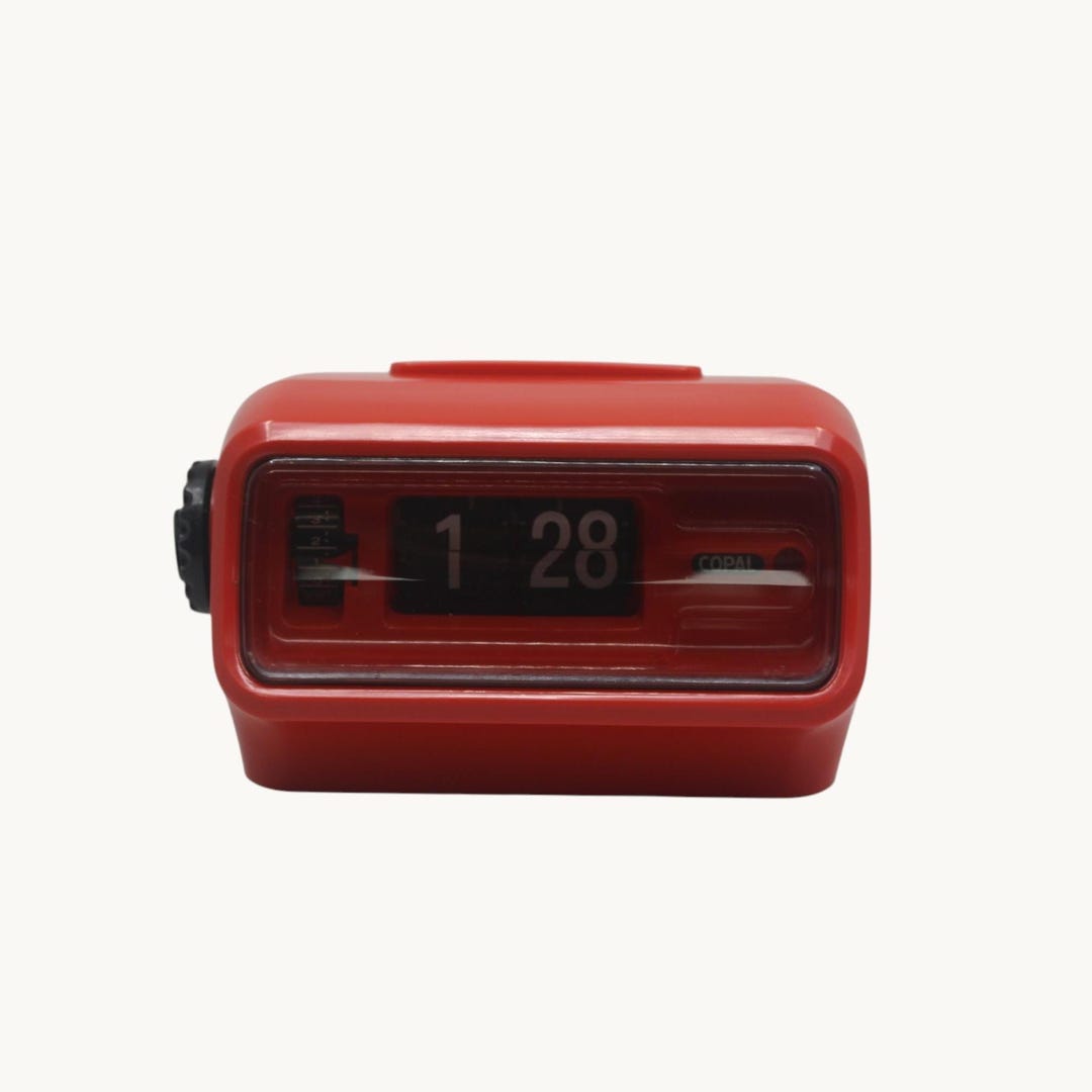 New Old Stock, Never Used, Copal Model SP-128 Flip Clock, Alarm