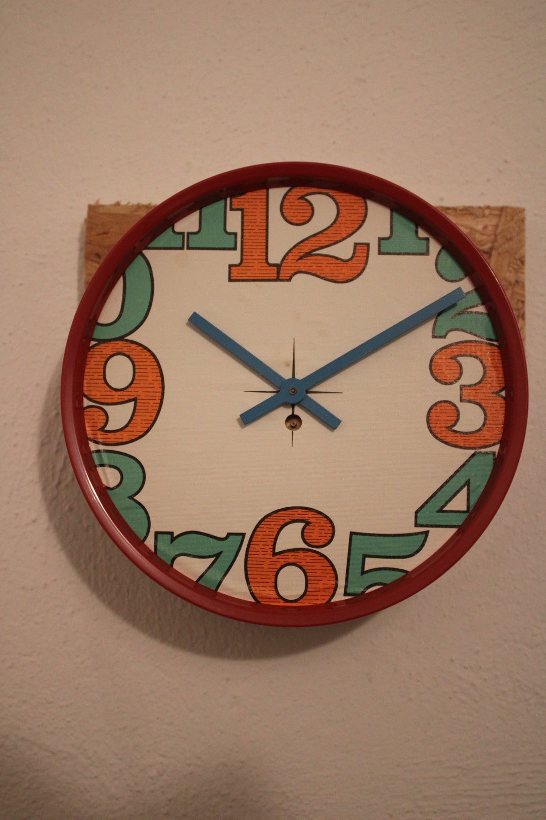 1960s Funky Japanese Wind up Wall Clock Brand New in Original Etsy