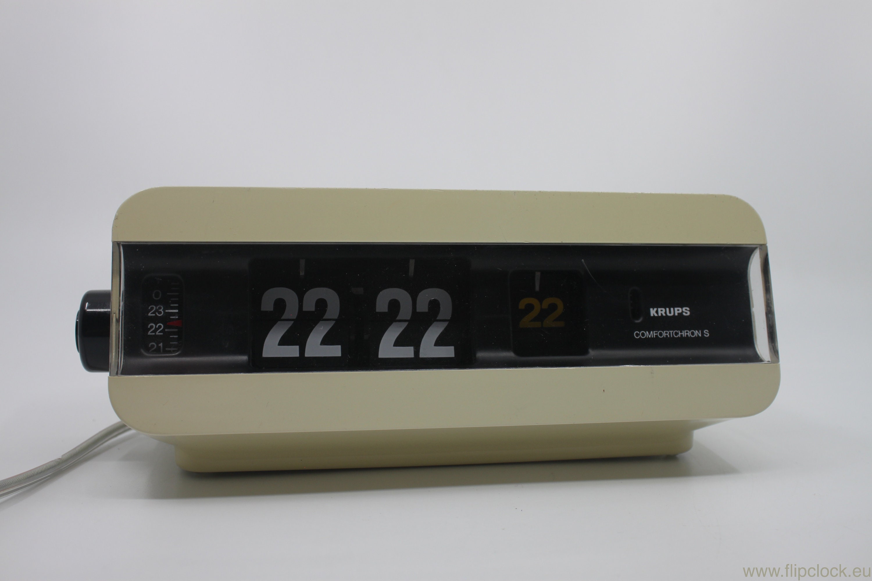Vintage 70s Krups Comfortchron S Flipalarmclock Beige Very Etsy UK