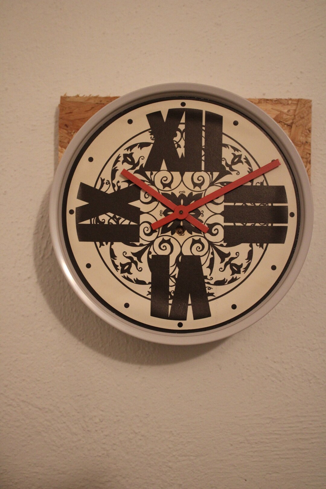 1960s Funky Japanese Wind up Wall Clock, Brand New in Original Box