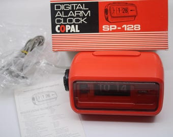 新品未使用、コパル社製SP-128型フリップクロック、目覚まし時計