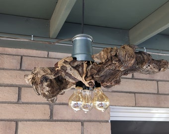 Western Rustic Mesquite Porch Light Lantern