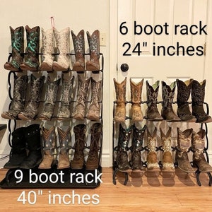 Horseshoe Boot Rack Display 