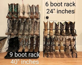 Horseshoe Boot Rack Display