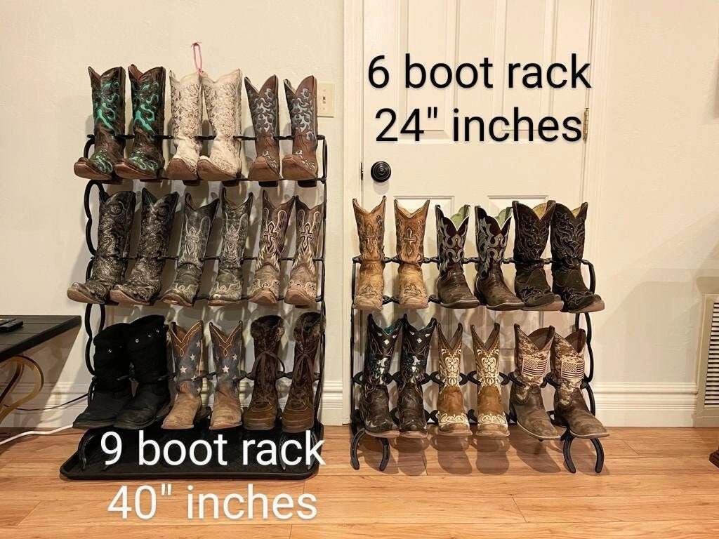 Horseshoe Boot Rack. Three Pair Boot Rack. FREE FED EX Home Delivery 