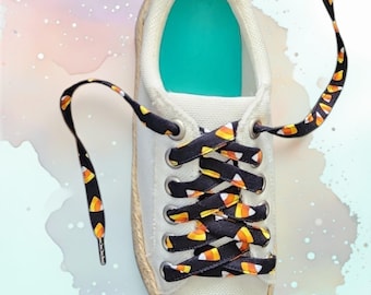 Halloween Candy Corn Shoelaces