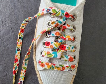 Bright Floral Sneaker Shoelaces