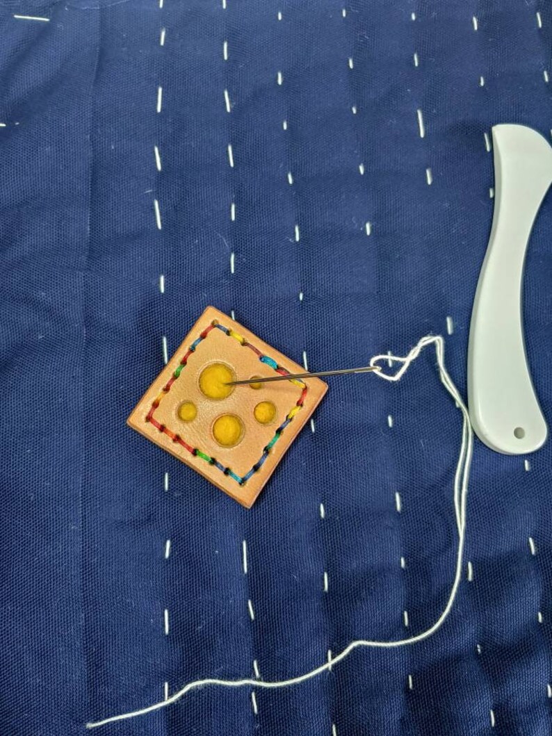 Emery Pincushion Sharpening Pincushion Leather and Wool Etsy