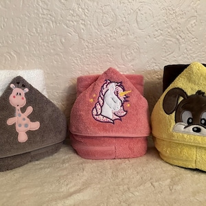 Hooded Bath Towels for Kids - Character Towels - FREE SHIPPING